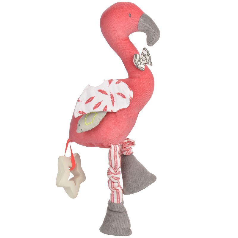 Peluche d'activités Flamant rose (30 cm) Kikadu