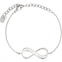 Bracelet Infinity sur chaîne personnalisable (argent 925°)  par Merci Maman
