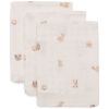 Lot de 3 gants de toilette en gaze de coton Animal Friends Jollein Produit 1
