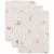 Variation Ecru, beige, marron du produit Lot de 3 gants de toilette en gaze de coton Animal Friends de la marque Jollein