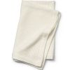 Couverture en coton tricotée écrue Vanilla White (70 x 100 cm) - Elodie
