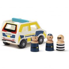 Voiture de police en bois Aiden - Kid's Concept