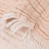 Couverture en coton Fringe Moonstone/Ivory (75 x 100 cm)  par Jollein