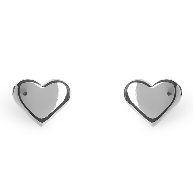 Boucles d'oreilles Full coeur (argent 925°) Coquine