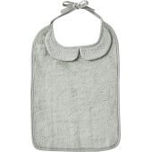 Grand bavoir Soft bambou et gaze de coton vert de gris