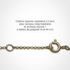 Bracelet sur chaîne LOVETREE personnalisable (or jaune 750°)  par Mikado