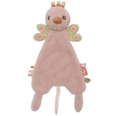 Doudou attache sucette Peacock Pavie