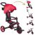 Variation Rouge, noir du produit Tricycle Trike Explorer Foldable V2 4 en 1 Rouge de la marque Globber