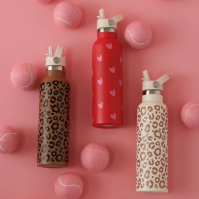 Gourde isotherme Léopard Marron (600 ml) Atelier Wagram Ambiance 3