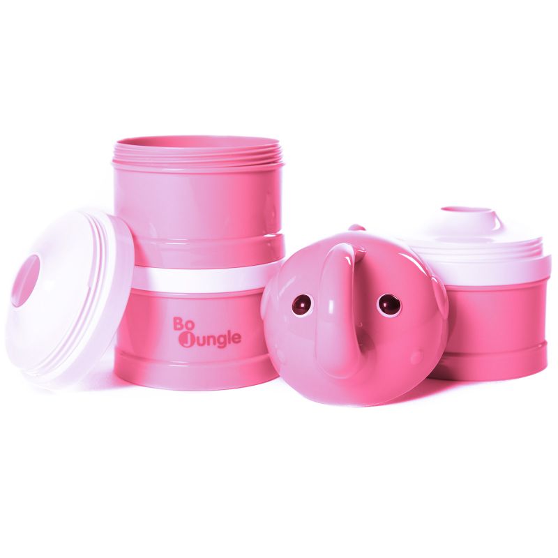 Boîte doseuse de lait Éléphant rose Bo Jungle