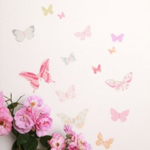 Mini sticker papillons fille butterflies girly  par Love Maé