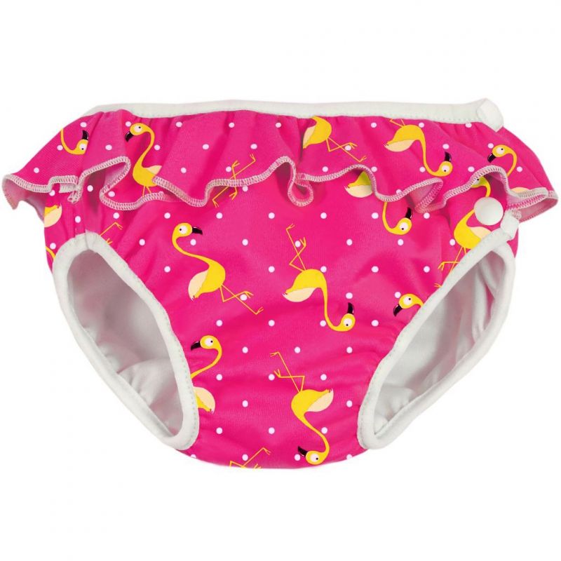 Maillot de bain couche Flamants jaunes à volants (13-17 kg) ImseVimse