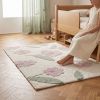 Tapis rectangulaire Sunny Flowers Rose (100 x 150 cm) Nattiot Ambiance 2