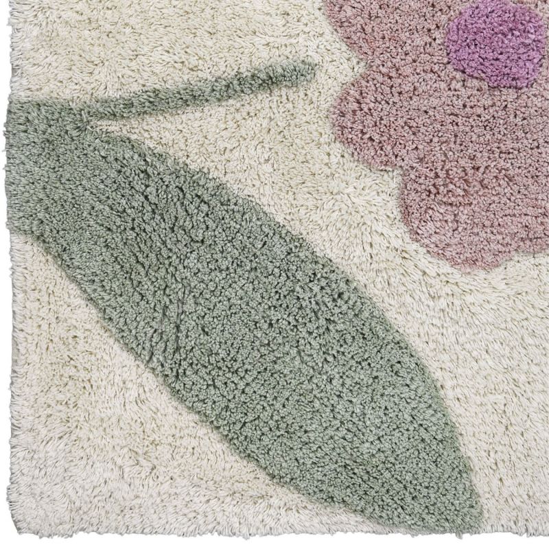 Tapis rectangulaire Sunny Flowers Rose (100 x 150 cm) Nattiot Produit 4