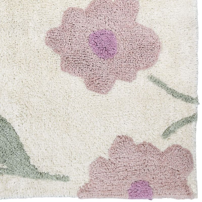 Tapis rectangulaire Sunny Flowers Rose (100 x 150 cm) Nattiot Produit 5