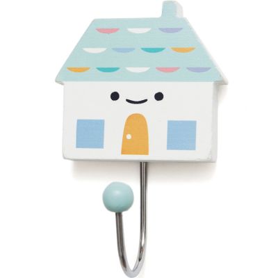 Patère petite maison aqua doux Petit Monkey