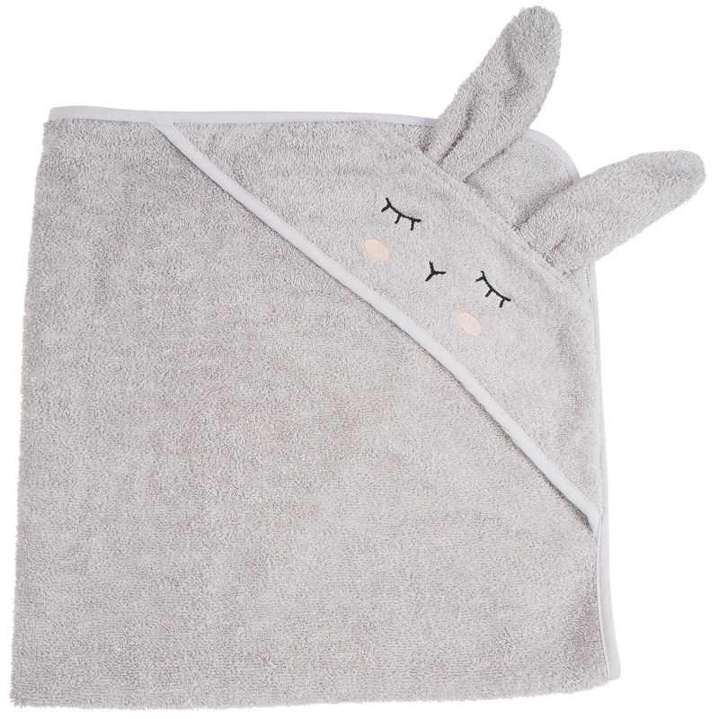 Cape de bain Lapin gris (80 x 80 cm) Kikadu