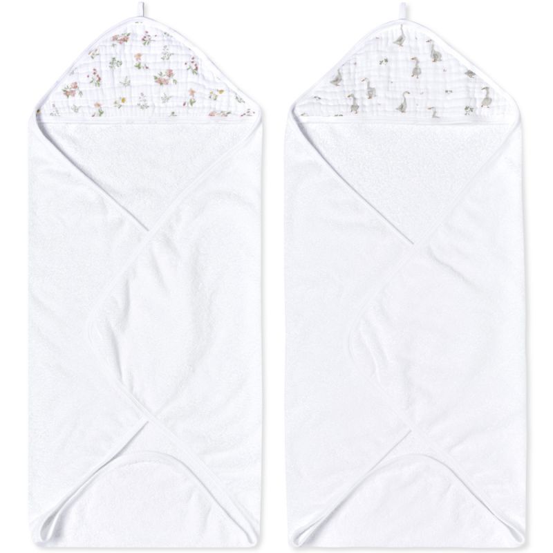 Lot de 2 capes de bain essentials country floral aden + anais
