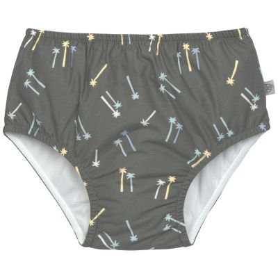 Maillot de bain couche Palmiers olive foncé (07-12 mois)