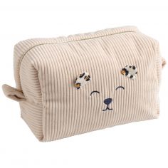 Trousse de toilette en velours Léopard - Sauthon