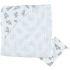 Cape de bain + gant en mousseline de coton Eléphant gris (75 x 75 cm) - Noukie's Cape de bain + gant en mousseline de coton Eléphant gris (75 x 75 cm) - Noukie's