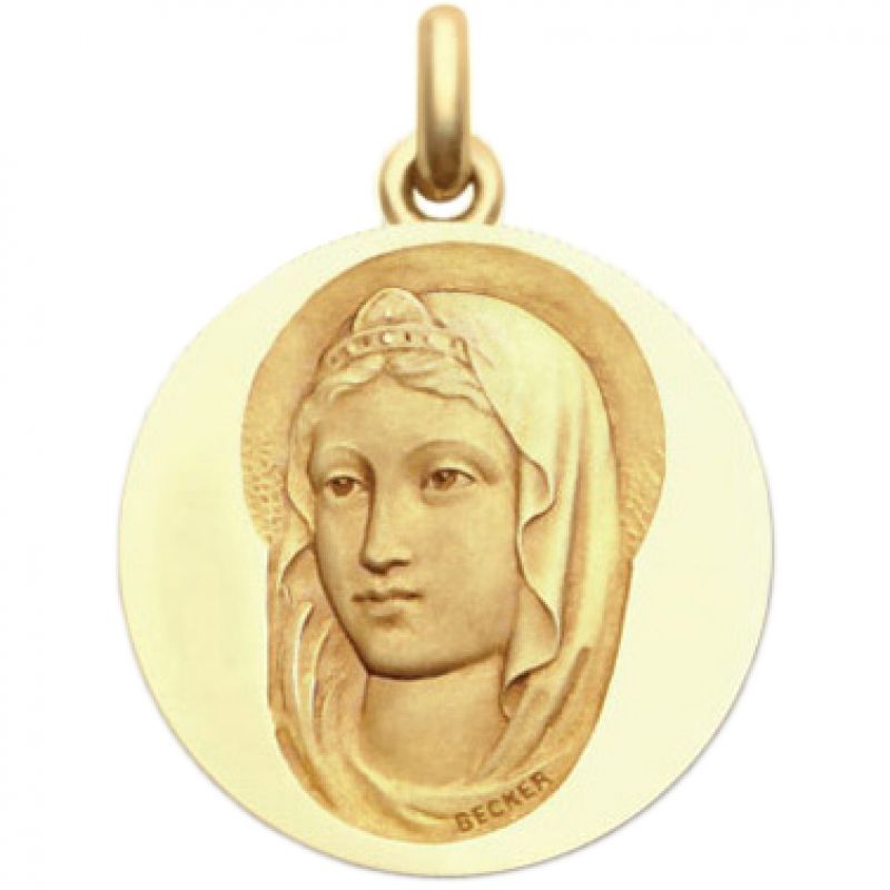 Médaille Sainte (or jaune 750°) Becker