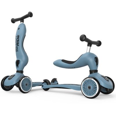 Porteur évolutif en trottinette Highwaykick 1 Steel