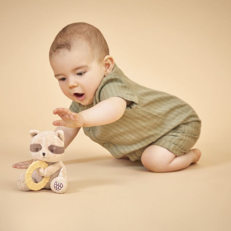 Peluche anneau de dentition Raton Laveur Kaloo Ambiance 1