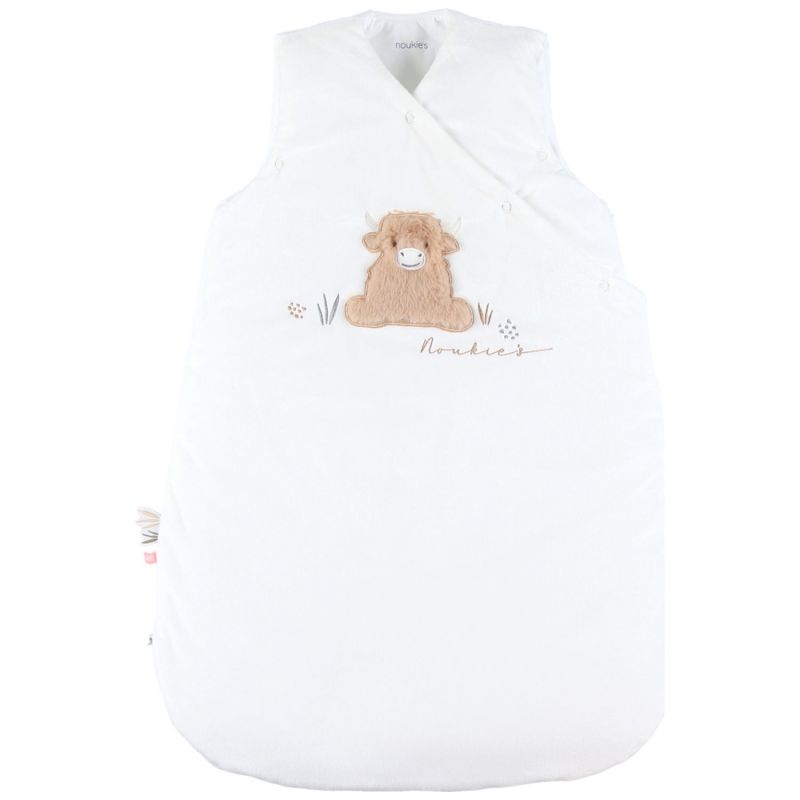 Gigoteuse écrue brodée en Veloudoux (70 cm) Noukie's Produit 1