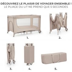 Lit parapluie 2 en 1 Joy 2 Beige