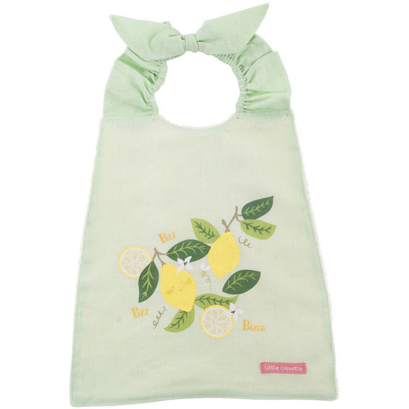 Bavoir élastiqué Citron Little Crevette