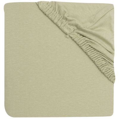 Drap housse en jersey Soft Matcha (60 x 120 cm)