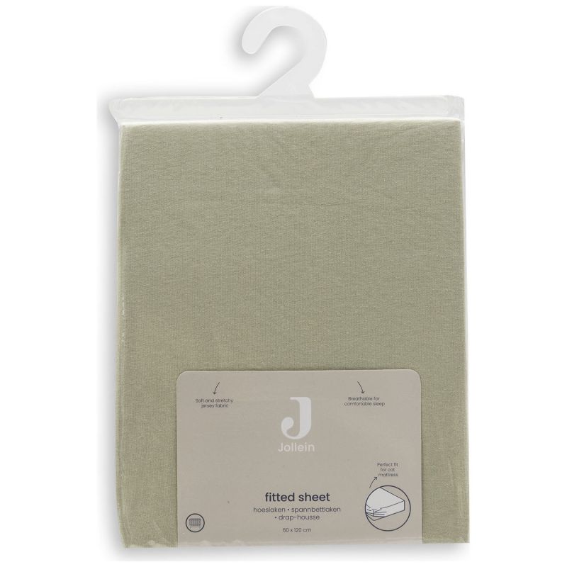 Drap housse en jersey Soft Matcha (60 x 120 cm) Jollein Packaging 4