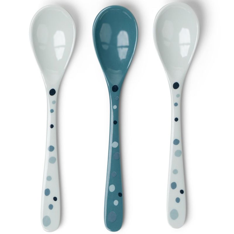 Lot de 3 cuillères bleues Dreamy dots Done by Deer
