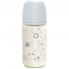 Biberon en verre tétine SXPro M Wonderland Bleu (240Ml) - Suavinex