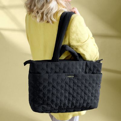 Sac à langer Liva quilté noir