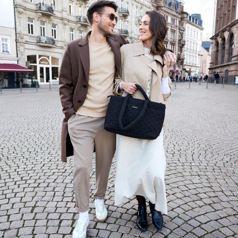 Sac à langer Liva quilté noir Lässig Ambiance 8