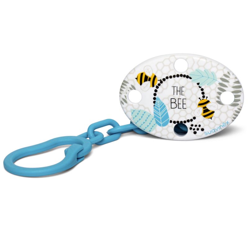 Attache sucette abeille bleu Suavinex