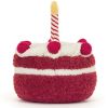 Peluche Amuseable Gâteau d'anniversaire Cerise (13 cm)  par Jellycat