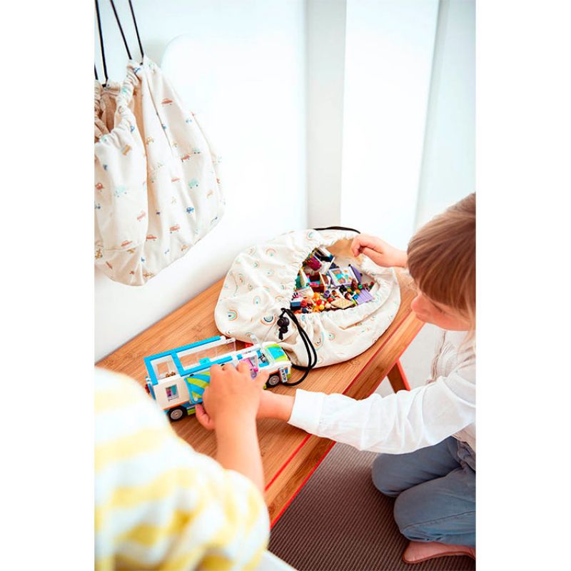 Sac à jouets 2 en 1 Noomad Mini cars Play&Go Ambiance 5
