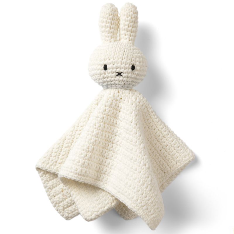Doudou plat Miffy blanc Just Dutch