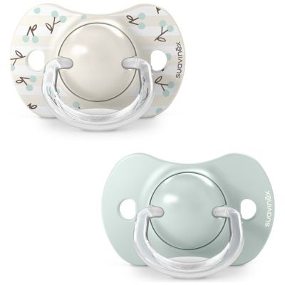 Lot de 2 sucettes symétriques SXPro Birdies Vert (0-6 mois) Suavinex