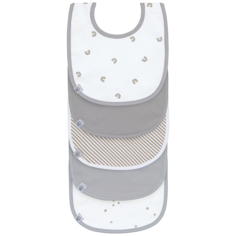 Lot de 5 bavoirs éponge Arc-en-ciel Lässig Produit 1