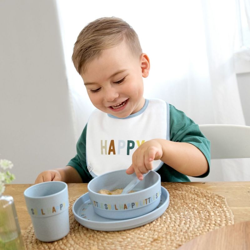 Lot de 5 bavoirs coton bio Happy Fruits Citron Lässig Ambiance 5