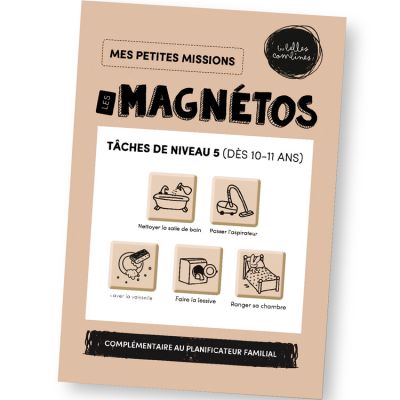 Magnets Tâches de niveau 5 (dès 10 ans) - Les Magnétos  par Les belles combines