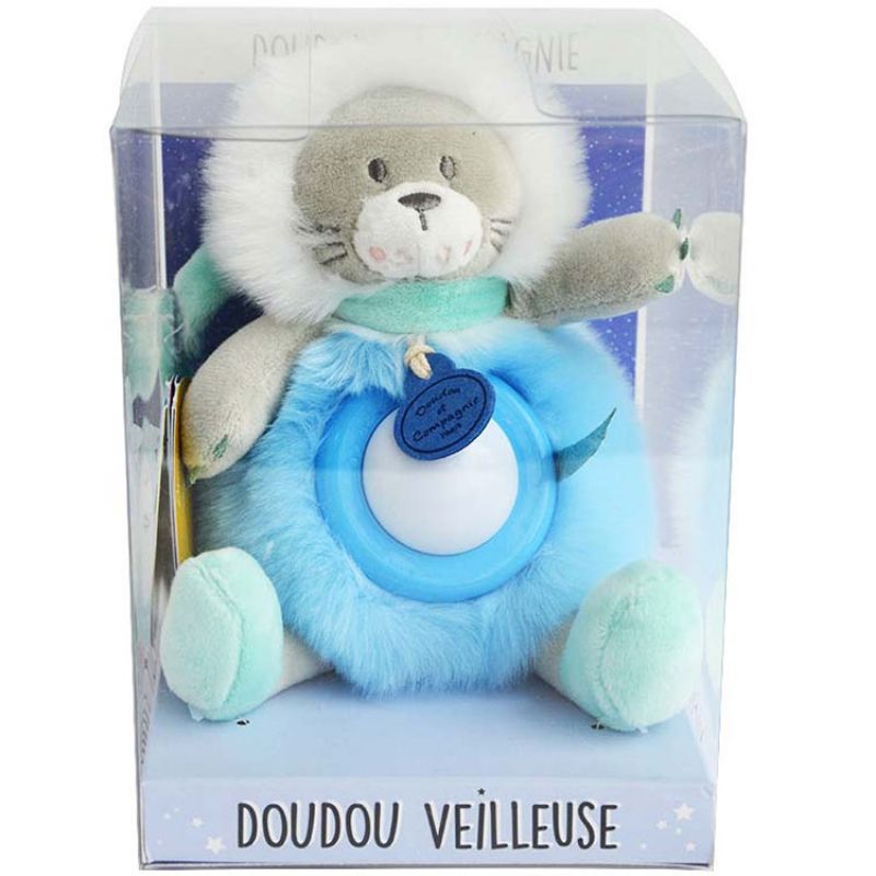 Doudou veilleuse lion Artik cool Doudou et Compagnie