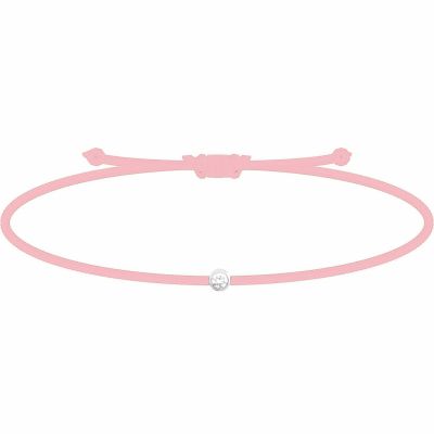 Bracelet diamant Mon Petit Diam's roseclair (argent rhodié 925°) My First Diamond