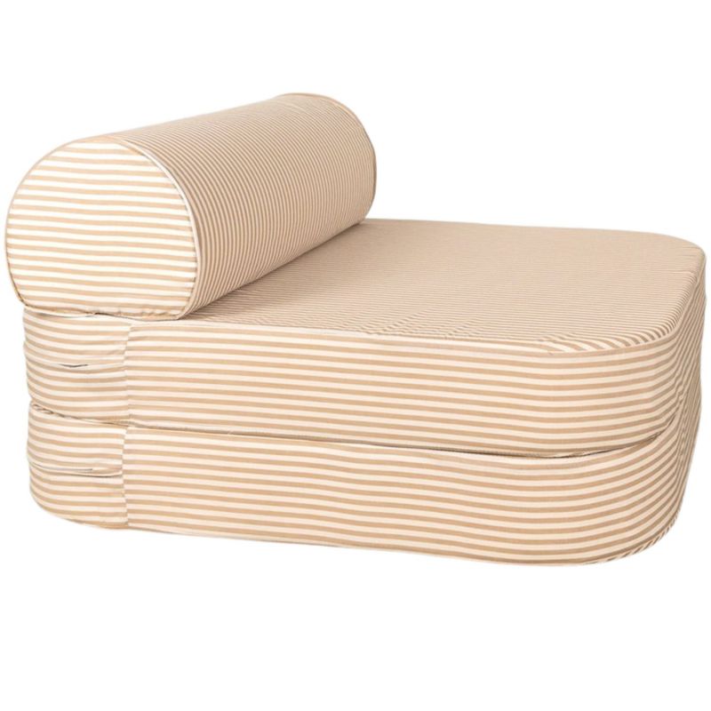 Chauffeuse rayée Rayé Ambre (70 x 80 cm) Kadolis Produit 1