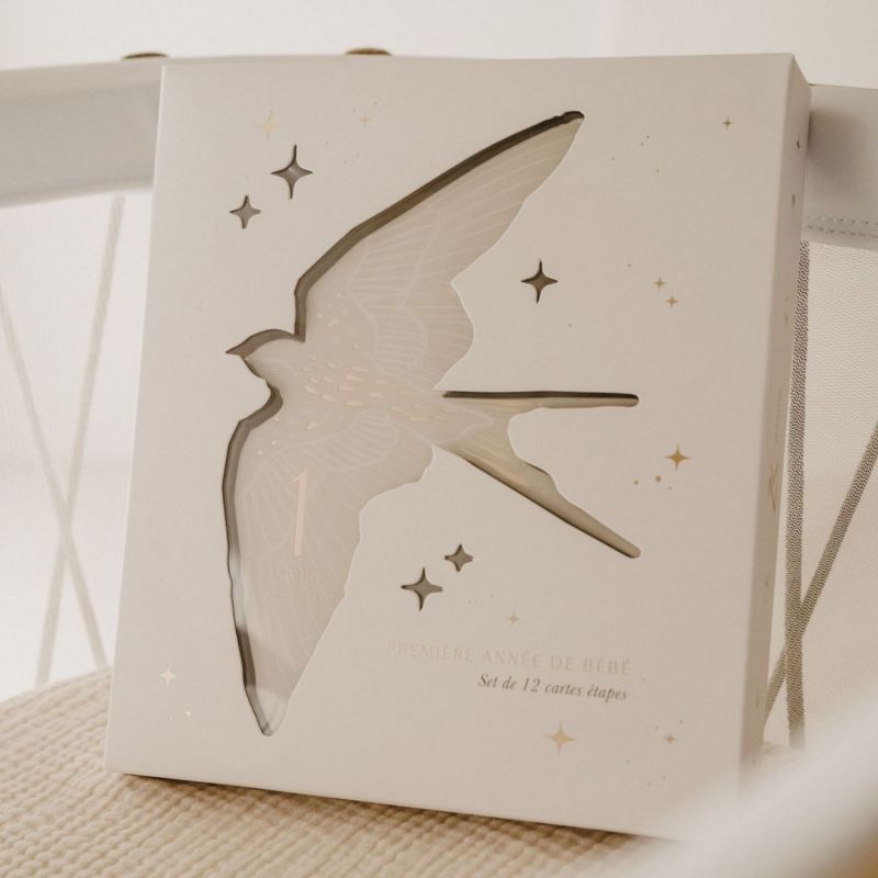 Cartes étapes Birds - 1ère année de bébé Zakuw Ambiance 2