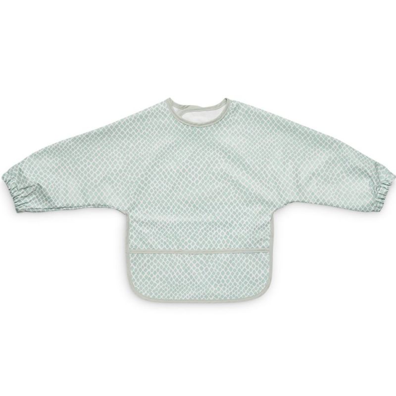Bavoir manches longues waterproof Snake vert Jollein
